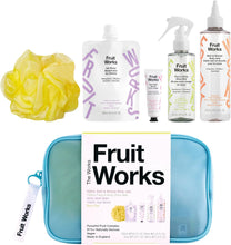 Fruit Works - The Works Body and Skin Gift Set  1 x Bath & Shower Jelly - 1 x Face & Body Glow Mist - 1x Multi Balm - 1x Hair Boost - 1x Body Ball  Vegan