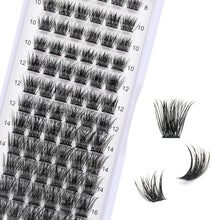 Individual Cluster Lashes, 72 PCS DIY Eyelash Extension,Natural Look Wispy Clusters Lashes 8-16MM D Curl Individual Lashes Extensions Reusable Individuals DIY at Home(Z2)