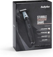 BaByliss Triple S Stubble Trimmer, Shadow, Shave, Beard Trimmer, Durable Stainless Steel blade, lithium power