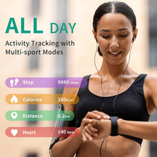 Popglory Smart Watch for Women Men Answer/Make Calls, 1.85" Smartwatch 2 Straps & Split Screen, 100+ Sports Fitness Watch with Blood Pressure/Oxygen/Heart Rate Monitor for iOS and Android