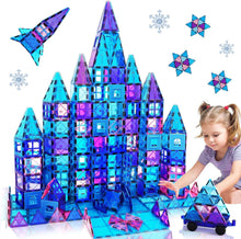 Magnetic Building Blocks Kids Boys Girls Toys Age 6 7 8 9 Magnetic Tiles 3D Castle for Princess Learning Educational STEM Toy 3 4 5 6 7 8 9 Year Old Boy Girls Gifts on Birthday Christmas 47pcs