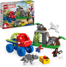 LEGO Marvel Team Spidey Dino Crawler Rescue Truck, Buildable Super Hero Vehicle Toy and Dinosaur Set, Gift for 4 Plus Year Old Boys, Girls and Fans of the Spidey and His Amazing Friends Show 11199