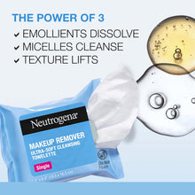 Neutrogena Makeup Remover Cleansing Towelette Singles, Daily Face Wipes To Remove Dirt, Oil, Makeup & Waterproof Mascara, Individually Wrapped, 20 Count