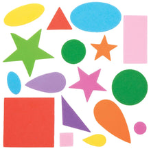 Baker Ross EK2352 Self-Adhesive Foam Shapes (Pack of 180) for Kids Arts and Crafts, Vinyl, Assorted, 1cm-5cm