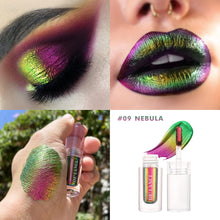 Chameleon Liquid Eyeshadow, Metallic Glitter Multichrome Eye Shadow, Sparkling Intense MultiColor Shifting Eye Makeup, High Pigment No Creasing, Quick-Drying Change Duochrome Eyeshadows