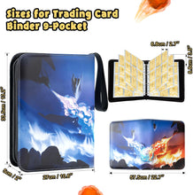 Mactoou Trading Card Binder 9-Pocket, 900 Pockets Card Binder Folder Compatible with TCG, MTG Cards, Extra Large Card Album Holder with 50 Removable Sleeves for Boys Girls Collectors