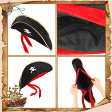 Fuyamp 8 Pieces Pirate Costume Accessories, Pirate Fancy Dress Costume Accessory Set, Halloween Caribbean Pirate Fancy Dress Up Costume Party Cosplay Toy Prop Accessory for Boys Girls