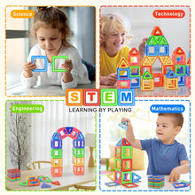 Lovchil Magnetic Building Blocks, 40pcs Magnetic Building Blocks Set, Magnetic Tiles for 3 4 5 6 7 8 Years Old Boys Girls Toddlers Kids, Preschool Learning Educational Construction Toys