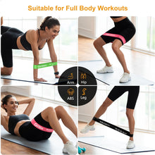 Gritin Resistance Bands, Set of 5 Skin-Friendly Resistance Fitness Exercise Loop Bands with 5 Different Strength Levels - Carrying Case Included - Ideal for Home, Gym, Yoga, Training