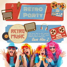 19Pcs Ladies 80s Accessories, Pink 80s Fancy Dress for Women with Lightning Earrings Necklace Fishnet Gloves Headband for Retro Parties Hen Do Parties Girls Kids