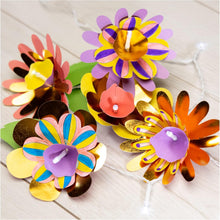 Galt Flower Lights - Creative Cases Childrens Arts & Crafts Set, Floral LED Fairy Lights & Craft Kit for Kids - With Batteries, Colouring Pens, Guide & Pre-cut Paper Flowers - Ages 7 Years Plus