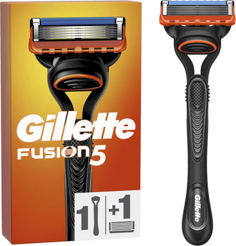 Gillette Fusion5 Razor For Men, 1 Gillette Razor, 1 Razor Blade Refill