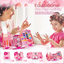 Kids Makeup Sets for Girls - 54 PCS Girls Toys, Washable Makeup for Children, Girls Make Up Set 4-12, Play Make Up for Kids Little Girls Princess, Birthday for girls (Pink)
