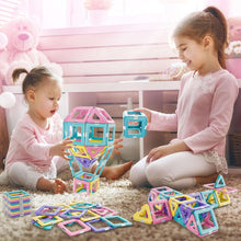 Magnetic Building Blocks Toys for 3 4 5 6 Year Old Girls Boys Gift, Magnetic Tiles for Kids for Toddlers Gift, Toys for 3 year old Girls Boys STEM Learning Educational Construction Blocks 40pcs