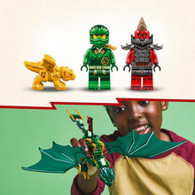 LEGO NINJAGO Lloyds Green Forest Dragon Figure - Building Toy with 2 Minifigures for Imaginative Play, Ninja Gift Idea for 6 Plus Year Old Boys, Girls & Dragons Rising Fans 71829