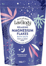 Magnesium Flakes Bath Salts by Lavology - 1kg - All Natural Ingredients - Calming & Relaxing Bath Salts