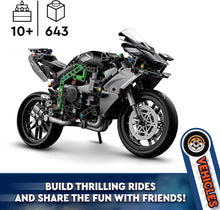 LEGO Technic Kawasaki Ninja H2R Motorcycle Toy, Vehicle Gift for 10 Plus Year Old Kids, Boys & Girls, Collectible Motorbike Building Set, Scale Model Kit for Independent Play 42170