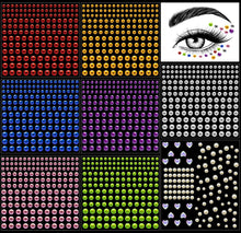 1281 PCS Face Jewels Stick on Eye Body, Face Rhinestones Self Adhesive, Pearl Face Gems Stick on Hair, Diamond Face Jewels for Makeup Festival, DIY Rainbow Face Gems for Women Girls Craft