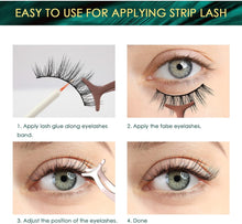 Lanciley Eyelash Glue 2 Pcs Super Strong Hold Clear False Eyelash Glue with Brush Applicator Eyelash Adhensive Glue for Strip Lash Cluster Lashes Waterproof Lash Glue Fast Drying