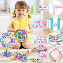 Lovchil Toys for 2 Year Old Girls Magnetic Building Blocks, Magnetic Tiles Building Construction Set STEM Montessori Toys, Preschool Toys for 3 4 5 6 7 8 Year Old Girls Boys Kids Toddler Birthday Gift
