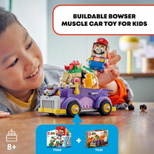LEGO Super Mario Bowsers Muscle Car Expansion Set, Collectible Race Kart Toy for 8 Plus Year Old Boys, Girls & Kids with a Bowser Character Figure, Small Gifts for Gamers Who Love Creative Play 71431