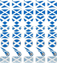 National Flag - English Rugby / Football Country Flag - 8 Pack (40 Tattoos) Temporary Face & Body Tattoo Sticker - Perfect for trips to the pub, Sporting events St Georges Day (8 Styles) (Scotland)