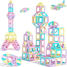 Magnetic Tiles Baby Toys, 42PCS Magnetic Building Blocks for 2 3 4 5 6 7 8+ Year Old Boys Girls, Sensory Toys STEM Educational Toys Magnetic Tiles for Kids 2-3 Year Old Girl Christmas Birthday Gifts