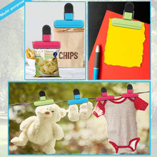 MEKEET Food Bag Clips for Food Storage Set of 9 Food Clips Kitchen Storage Clip Seal Clips,Sturdy,Airtight,Reusable 3 Colours for Keeping Food Fresh - Ideal for Home, Kitchen,Travel,Camping