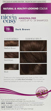 Clairol Nice'n Easy No Ammonia Hair Dye, 79 Dark Brown