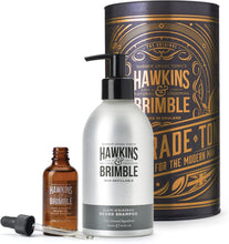 Hawkins & Brimble 2 Pcs Beard Gift Set, Beard Growth Kit to Maintain Healthy Beard, Non-Greasy Beard Oil Repairs Damaged Follicles, Beard Shampoo for Nourishment