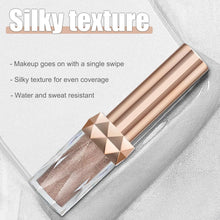 Liquid Glitter Eyeshadow Shimmer Eyeliner Pen, Waterproof Metallic Brown Eye Shadow Long Lasting Glitter Shimmer Eyeshadow, Highly Pigmented Liner Pen Eyes Body Glitter for Women Make-up