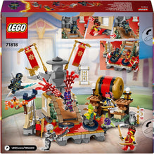 LEGO NINJAGO Tournament Battle Arena Set, Ninja Adventure Toys for 7 Plus Year Old Boys & Girls, with 6 Minifigures including Characters Jay and Kai, Dragons Rising Birthday Gift for Kids 71818