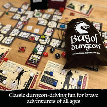 Bag of Dungeon - A Popular Fantasy Crawler Adventure Board Game  Enter the Dragon's Lair  1-4 Players  Age 7+  Simple-to-Play  Family Games  Tabletop RPG  Classic DnD Style Gaming  3rd Edition