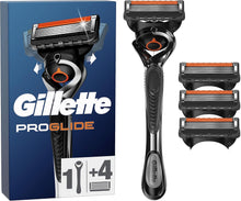 Gillette ProGlide Men's Razor with Flexball Technology + 3 Razor Blade Refills with Precision Trimmer, 5 Anti-Friction Blades