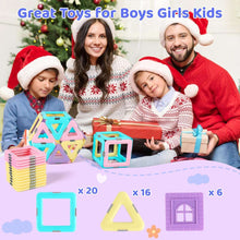 Magnetic Tiles Baby Toys, 42PCS Magnetic Building Blocks for 2 3 4 5 6 7 8+ Year Old Boys Girls, Sensory Toys STEM Educational Toys Magnetic Tiles for Kids 2-3 Year Old Girl Christmas Birthday Gifts