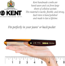 Kent Brushes Handmade Combs Large Folding Pocket Comb for Men