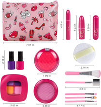 Goodream Girl Gifts Pretend Play Makeup Toys Beauty Set for Toddler Little Girls Age 3 4 5 6-8 Kids Your Princess Niece Granddaughter Birthday Valentine's Day Christmas (Fake Cosmetic 15pcs Kits)