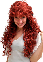 JEZEBEL red LADY QUALITY WIG long CURLS (9229 Colour 350)