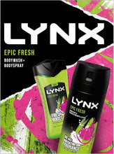 LYNX Epic Fresh Duo Body Spray Gift Set Body Wash & Deodorant perfect for his daily routine 2 piece