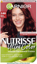 Garnier Nutrisse 2.6 Dark Cherry Red Permanent Hair Dye 1 Kit