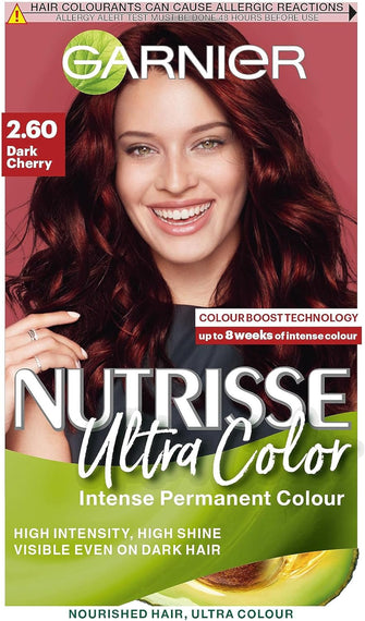 Garnier Nutrisse 2.6 Dark Cherry Red Permanent Hair Dye 1 Kit