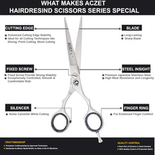 Hairdressing Scissors Hair Cutting Barber Scissors Salon Professional Hairdresser Scissors Hair Dressing Sizzors Tool Salon Shears Stainless Steel Dresser for Men Ladies Women Kids Children