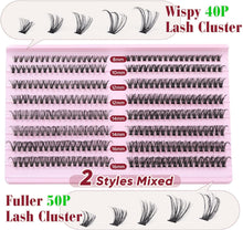 Individual lashes, Cluster Lashes DIY Eyelashes Individual Wispy Cluster Eyelash Extensions Lash Clusters 2 Styles Mixed Cluster Lashes Extensions by Goddvenus