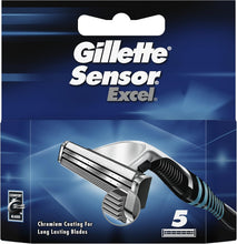 Gillette Sensor Excel Men's Razor Blades, 5 Refills