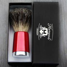 Haryali London Hand Assembled in Red Handle Black Badger Hair