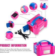 K-MART Electric Balloon Pump, Portable Dual Nozzle Electric Air Pump for Balloons, Balloon Machine for Bulk Balloons Filling, Balloon Pump Electric for Outdoors Events, Wedding, Birthday
