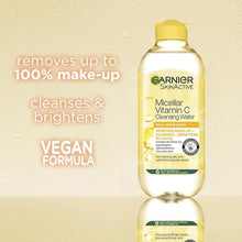 Garnier Micellar Vitamin C Water For Dull Skin 700ml, Brightening & Glow-Boosting Face Cleanser & Makeup Remover