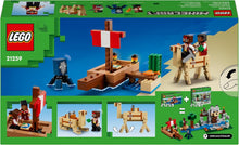 LEGO Minecraft The Pirate Ship Voyage Boat Toy Playset for Kids, Building Set with Squid, Camel and Pirate Figures, Gamer Gift for 8 Plus Year Old Boys and Girls 21259