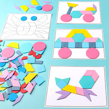 Kids Puzzle Educational Toys for Toddlers Boys & Girls 3-5 Years Old Wooden Craft Kits for Toddler Kids 3 Years Old Montessori Arts Kits Fine Motor Stacking Toys Puzzles 180pcs +Guiding Cards 8pcs