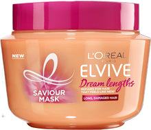 L'Oreal Paris Elvive Dream Lengths Hair Mask, Nourishing & Strengthening Treatment, Enriched with Castor Oil, For Long, Damaged Hair 300ml